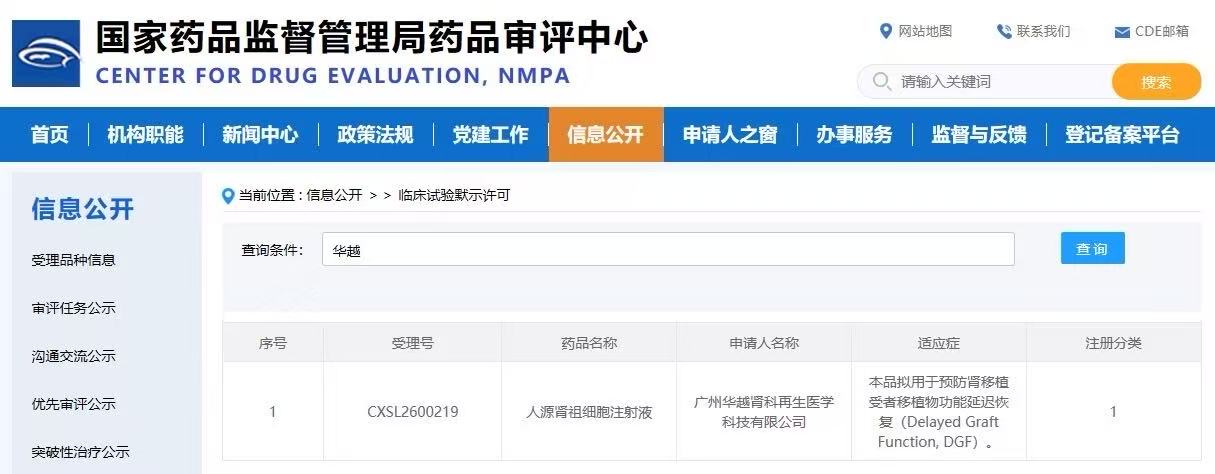 里程碑！华源再生医学全球首款iPSC衍生肾脏细胞治疗产品获批临床